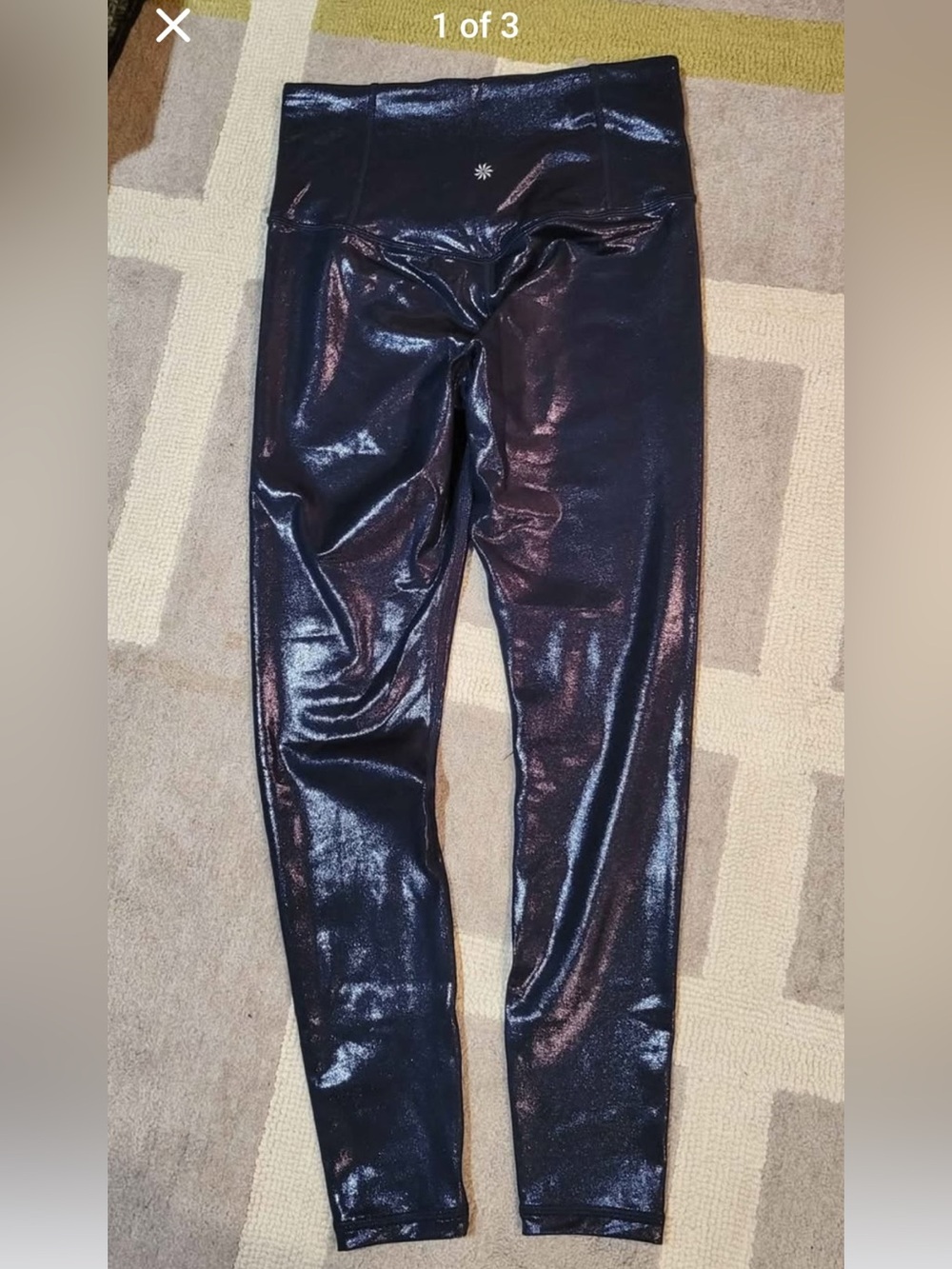 Athleta Shiny navy High-Waist Leggings by Simone Biles